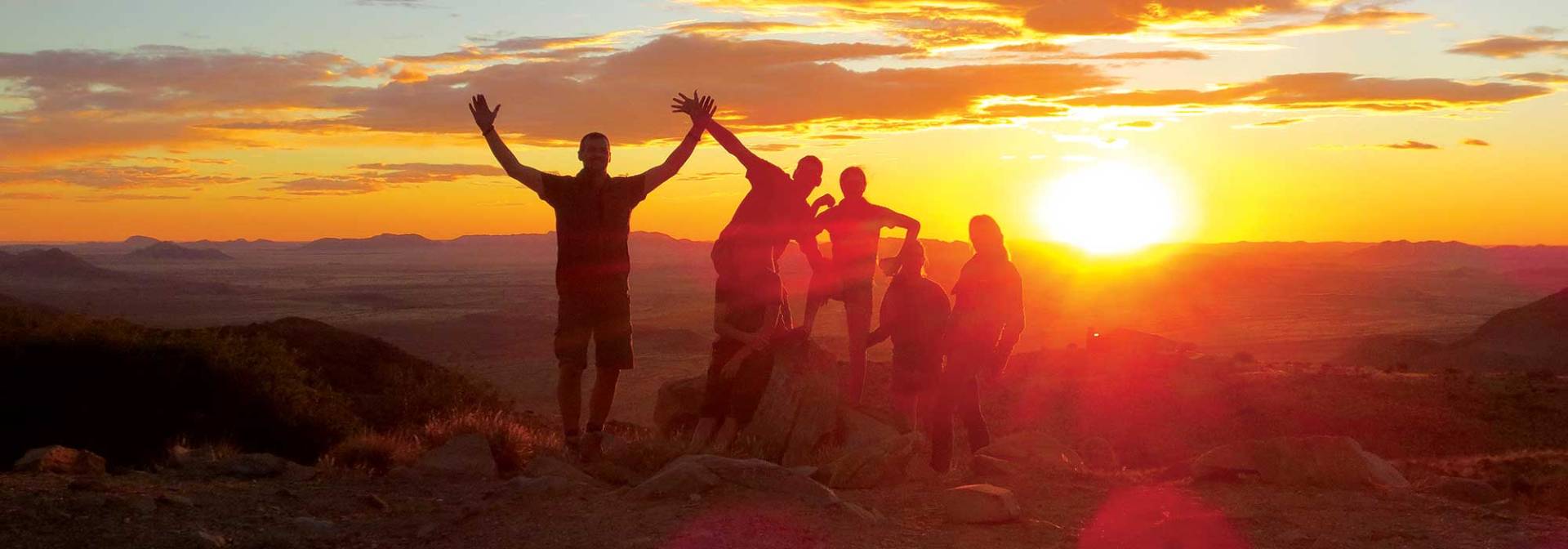 Namibia für Familien - Sonnenuntergang