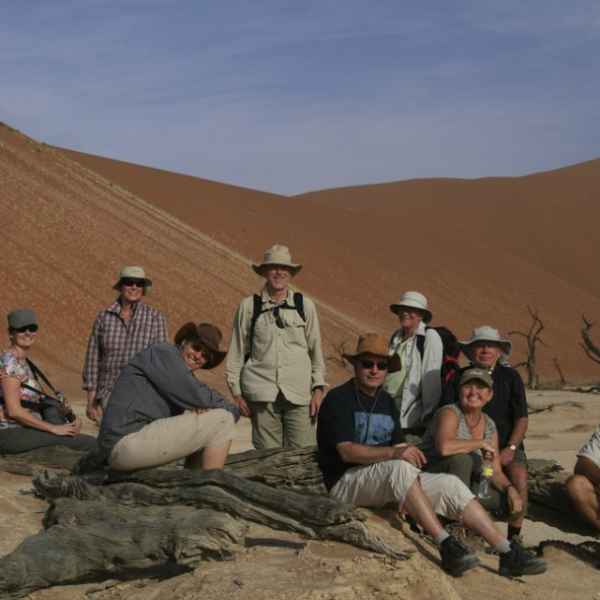 Pause in der Namib Wüste