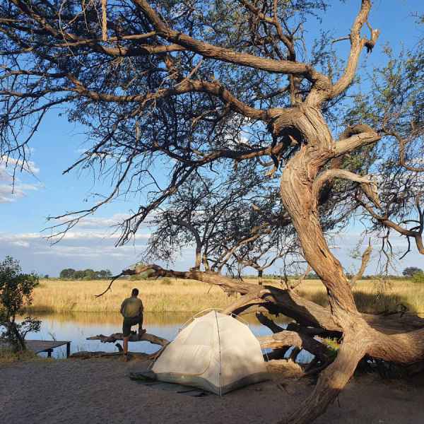 Wildes Campen im Mudumu Nationalpark