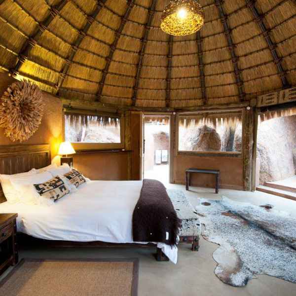 Luxuriöse Zimmer der Mowani Mountain Lodge