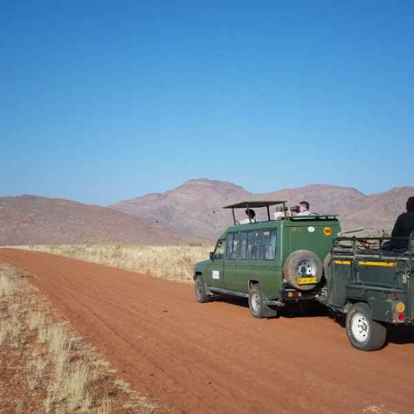 Pirschfahrt im Nordwesten Namibias