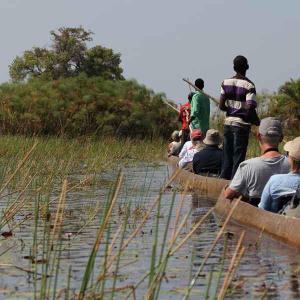 Auf einer Bootstour im Okavango Delta