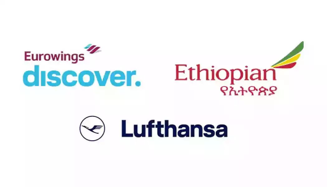 Lufthana, Eurowings Discover, Qatar, Ethopian, Airlink