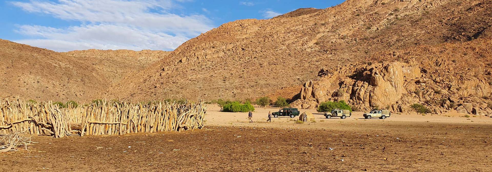 Traditionelles Dorf im Nordwesten Namibias