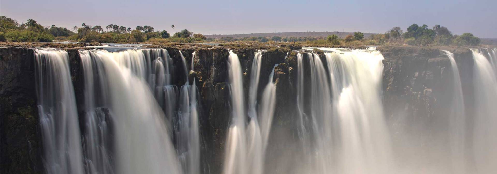 The world-famous Victoria Waterfalls