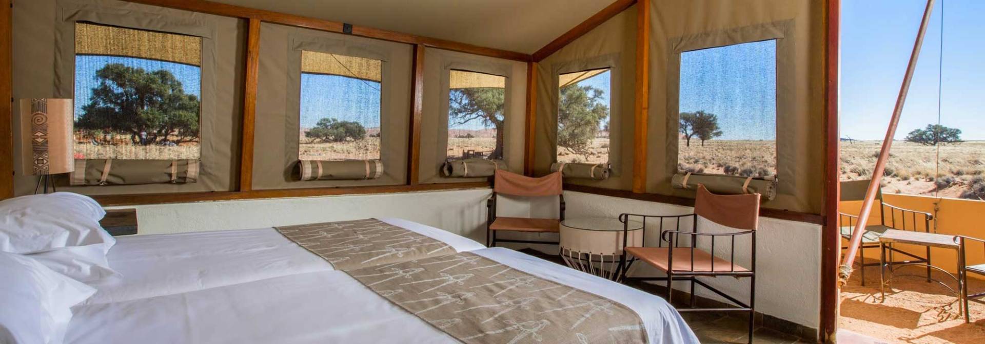 Tented camp in the Namib Desert